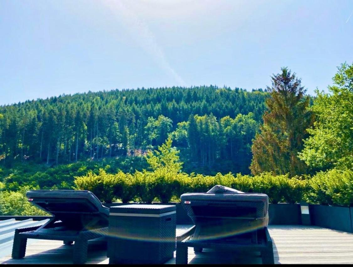 Bungalow Im Schwarzwald Auf Wunderschoenem Anwesen Neubulach Bagian luar foto